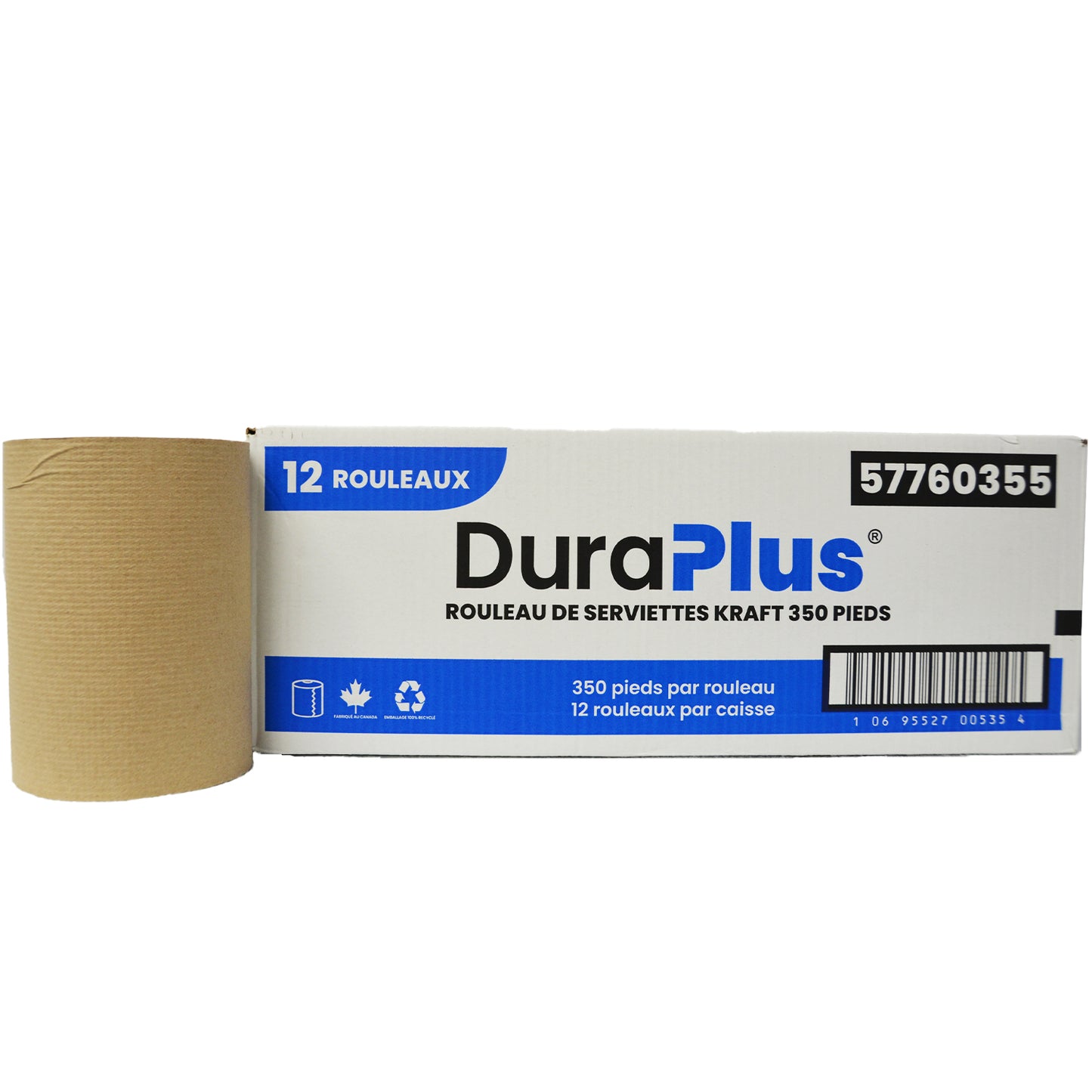 DuraPlus® Hardwound Paper Towel Kraft 350' - 12 Rolls/Case