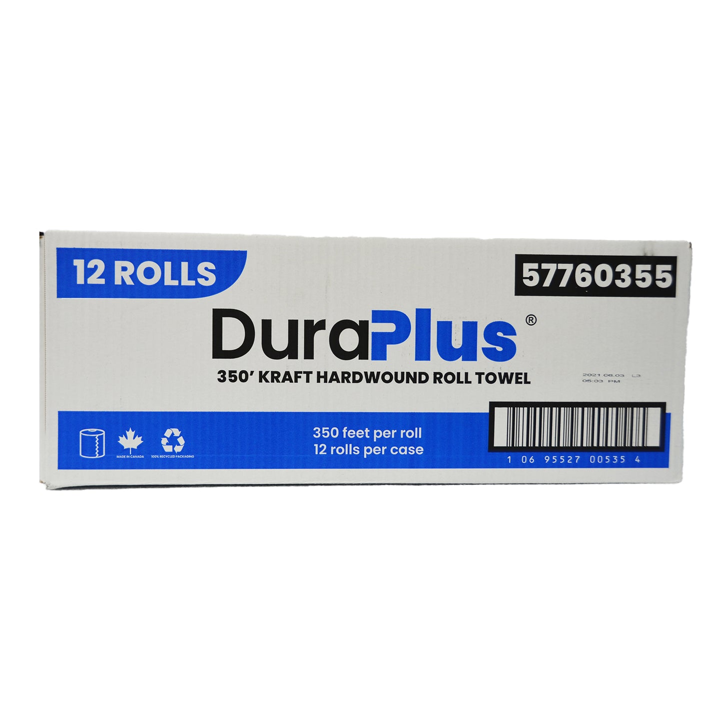 DuraPlus® Hardwound Paper Towel Kraft 350' - 12 Rolls/Case