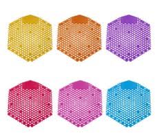 Kwikscent Urinal Screen Hex Design