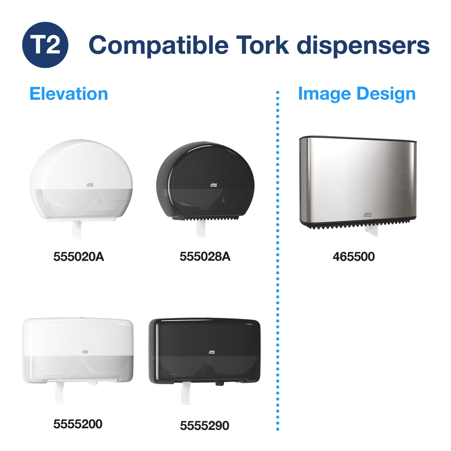 Tork® Mini Jumbo Toilet Paper Roll White T2