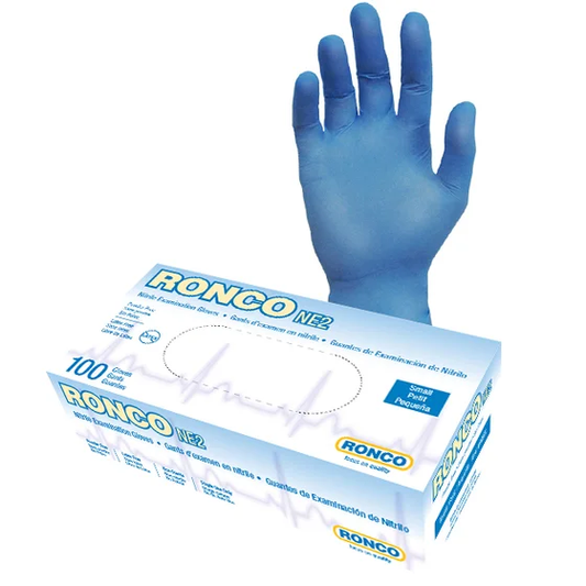 Ronco NE2 Nitrile 4mil Blue Examination Glove
