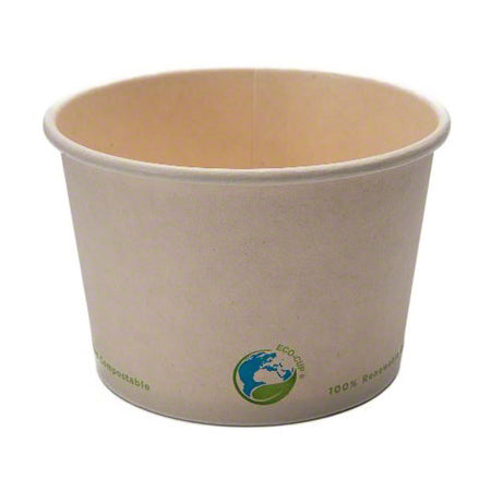 Eco-Packaging® Compostable Bamboo Fiber Soup Cup - 16 oz.