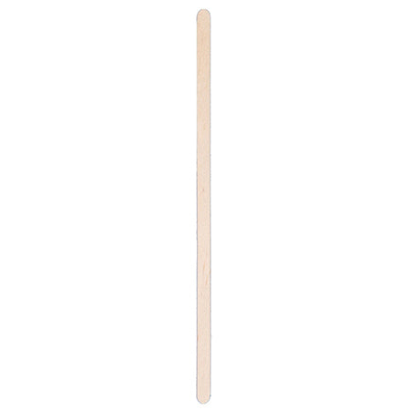 Round End Wooden Coffee Stirrer - 5.5"