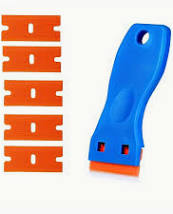 Plastic Razor Blade Scraper with 5 Blades