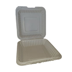 8" x 8" 1 Compartment Hinged Container (EP81)