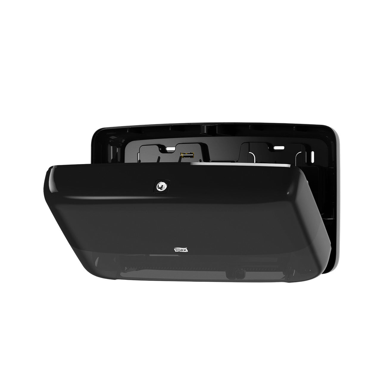 Tork Twin Mini Jumbo Toilet Paper Roll Dispenser Black T2