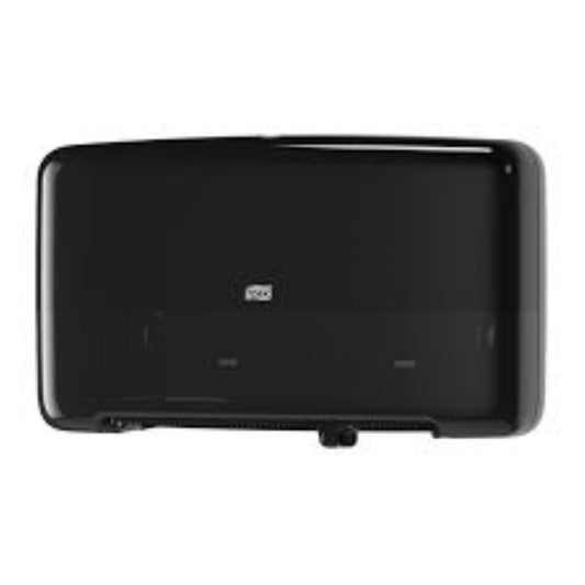Tork Twin Mini Jumbo Toilet Paper Roll Dispenser Black T2