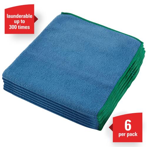WypAll® Microfiber Cloth Blue 6/Pack