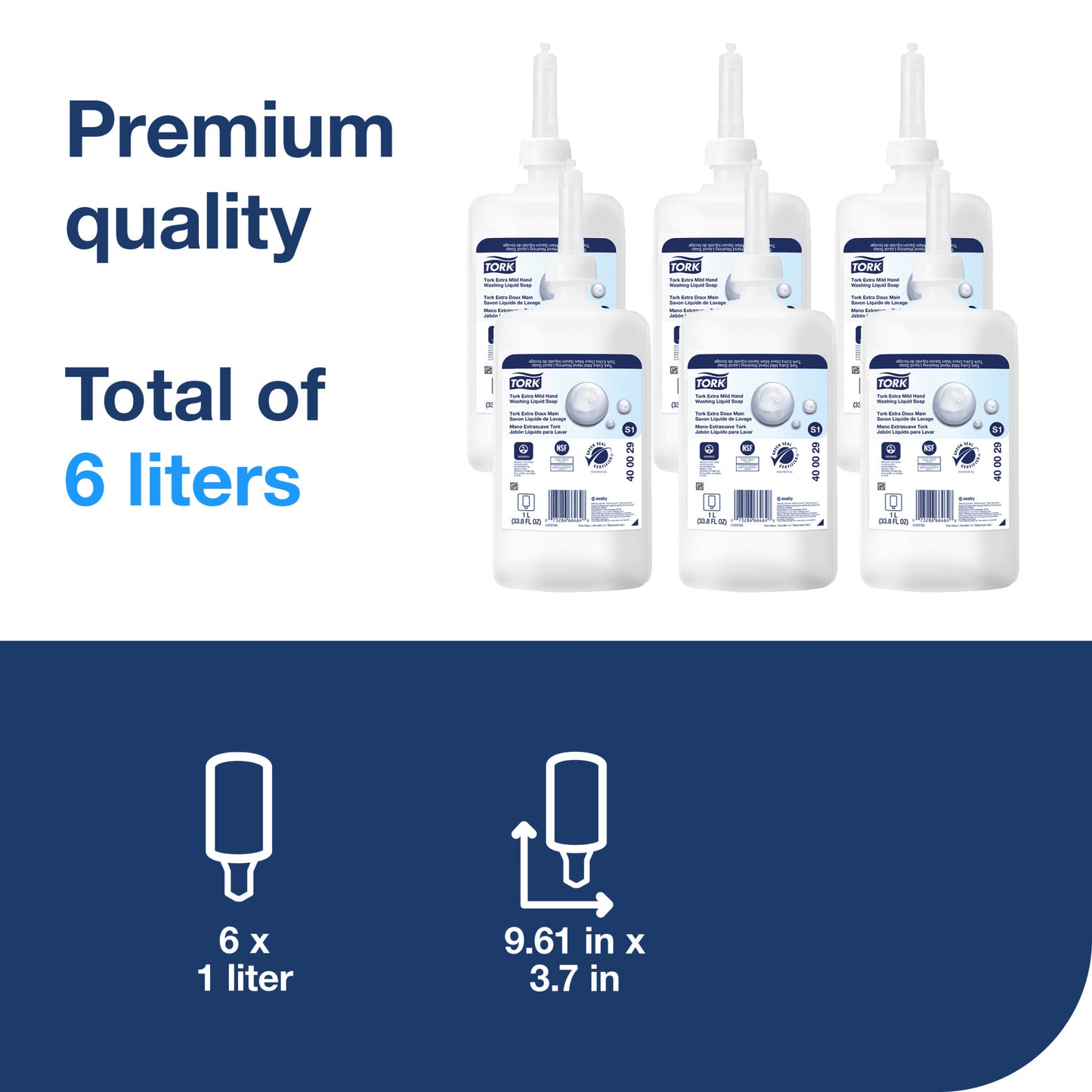 Tork Extra Mild Hand Washing Liquid Soap