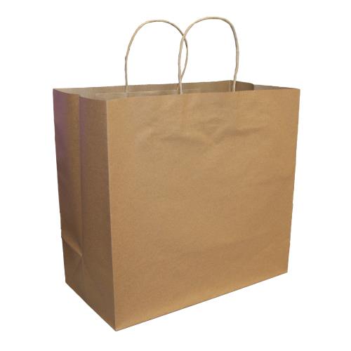 EcoSystems® Kraft Paper Bag With Rope Handle 14" x 10" x 15.5"