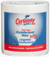 Certainty Plus Disinfectant Wipes Large 800 Roll
