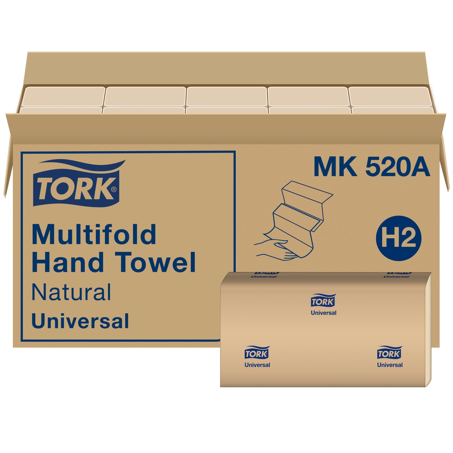 Tork® Universal Multifold Hand Towel Natural H2