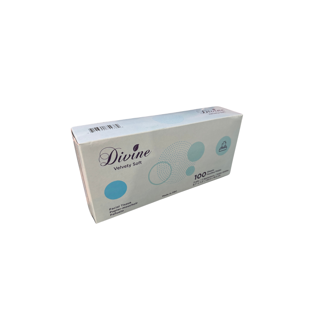 Divine Velvety Soft Facial Tissue 100 Sheets