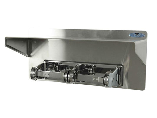 Frost Standard Double Toilet Tissue Holder W/Shelf