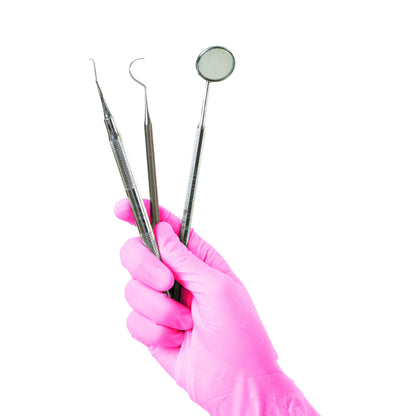 RONCO Touch - Pink Nitrile Examination Gloves 3.5 Mil