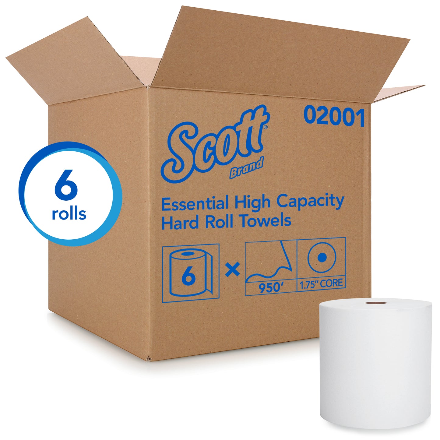 Scott® Essential High Capacity Hard Roll Paper Towels 950' - (02001)