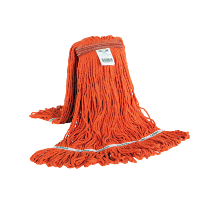 Globe™ Syn-Pro® Synthetic Narrow Band Wet Orange Looped End Mop
