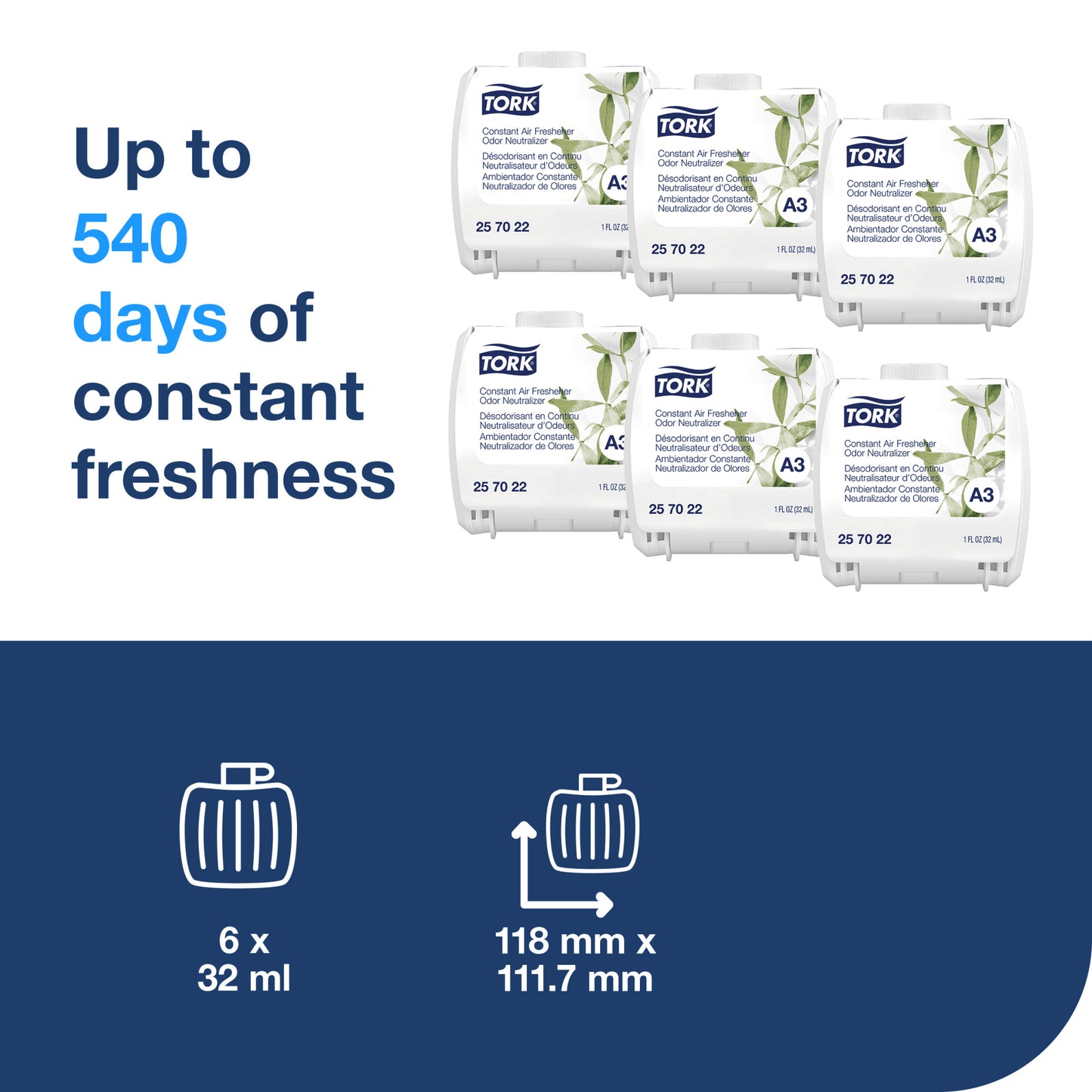 Tork Constant Air Freshener Refill - Odor Neutralizer A3