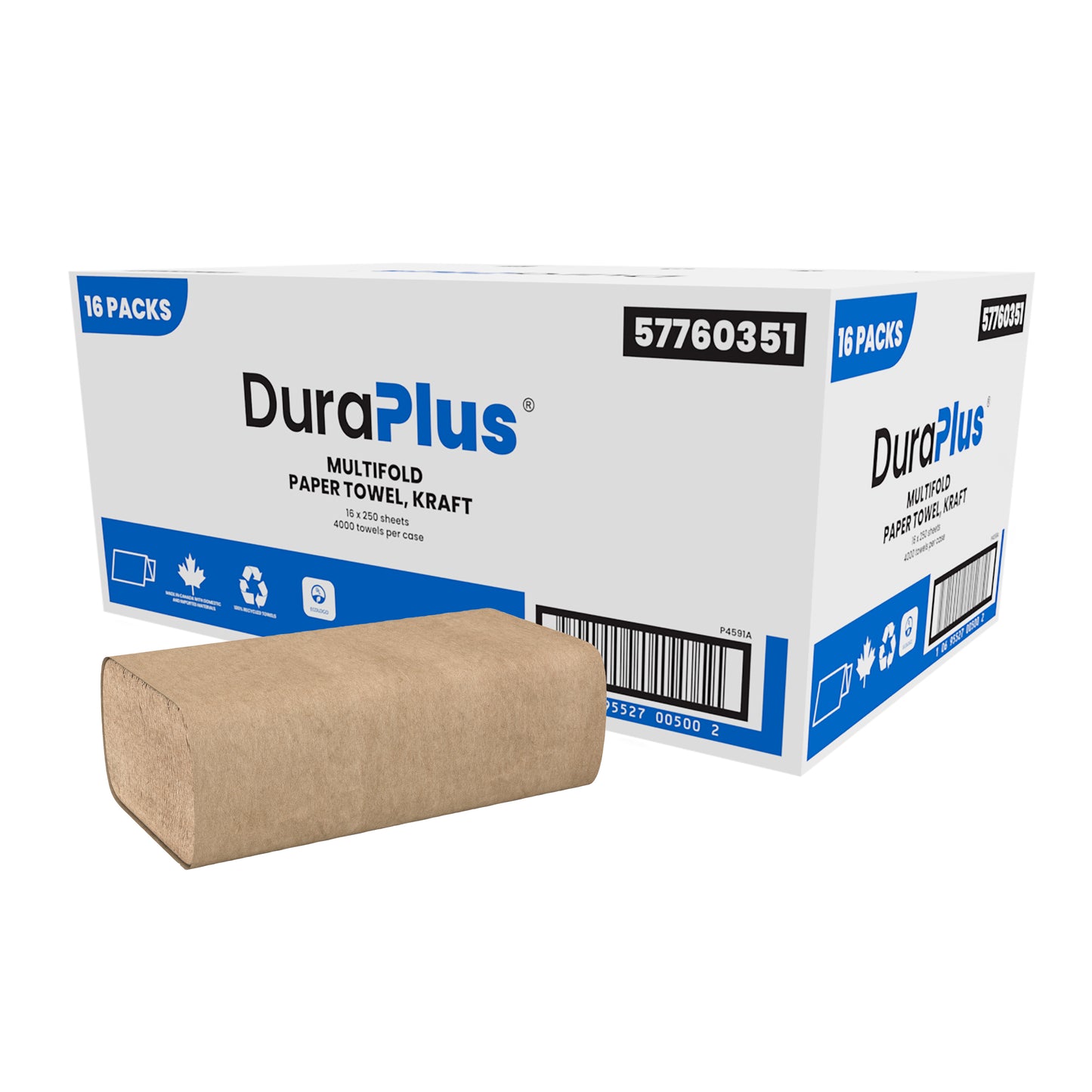 DuraPlus® Multifold Hand Towel Kraft