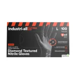 Industrial-All Black Nitrile Gloves 8Mil