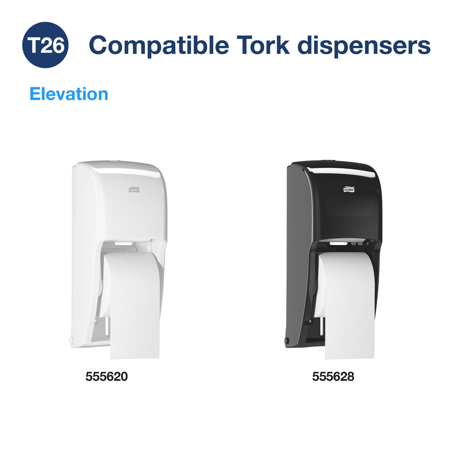 Tork® High-Capacity Toilet Paper Roll White T26