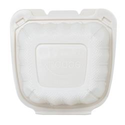 EcoSystems® 1 Compartment Hinged Container 6" x 6" - 250/Case