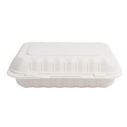 EcoSystems® 1 Compartment Hinged Container 9" x 6" - 150/Case