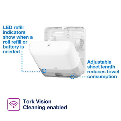Tork Matic® Hand Towel Roll Dispenser with Intuition™ Sensor H1 White