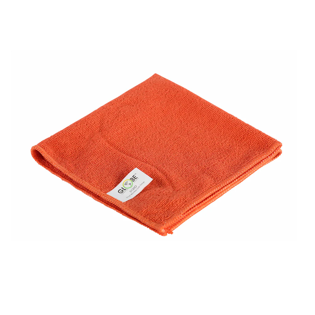 Globe™ Microfibre Cloths 14" x 14" - 10/Pack