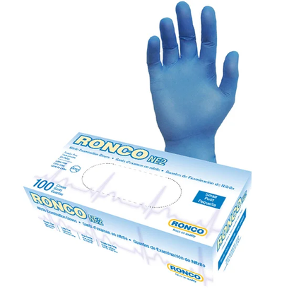 Ronco NE2 Nitrile 4mil Blue Examination Glove