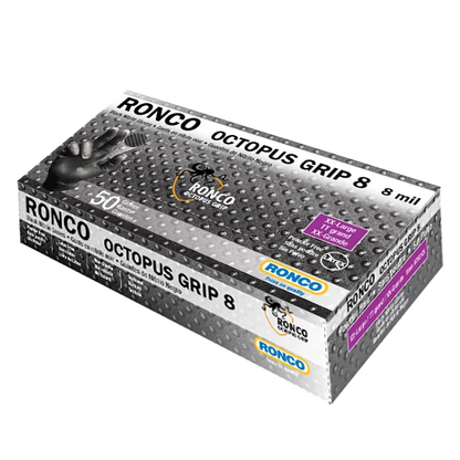 Ronco Octopus Grip™ 8 Black Nitrile Gloves