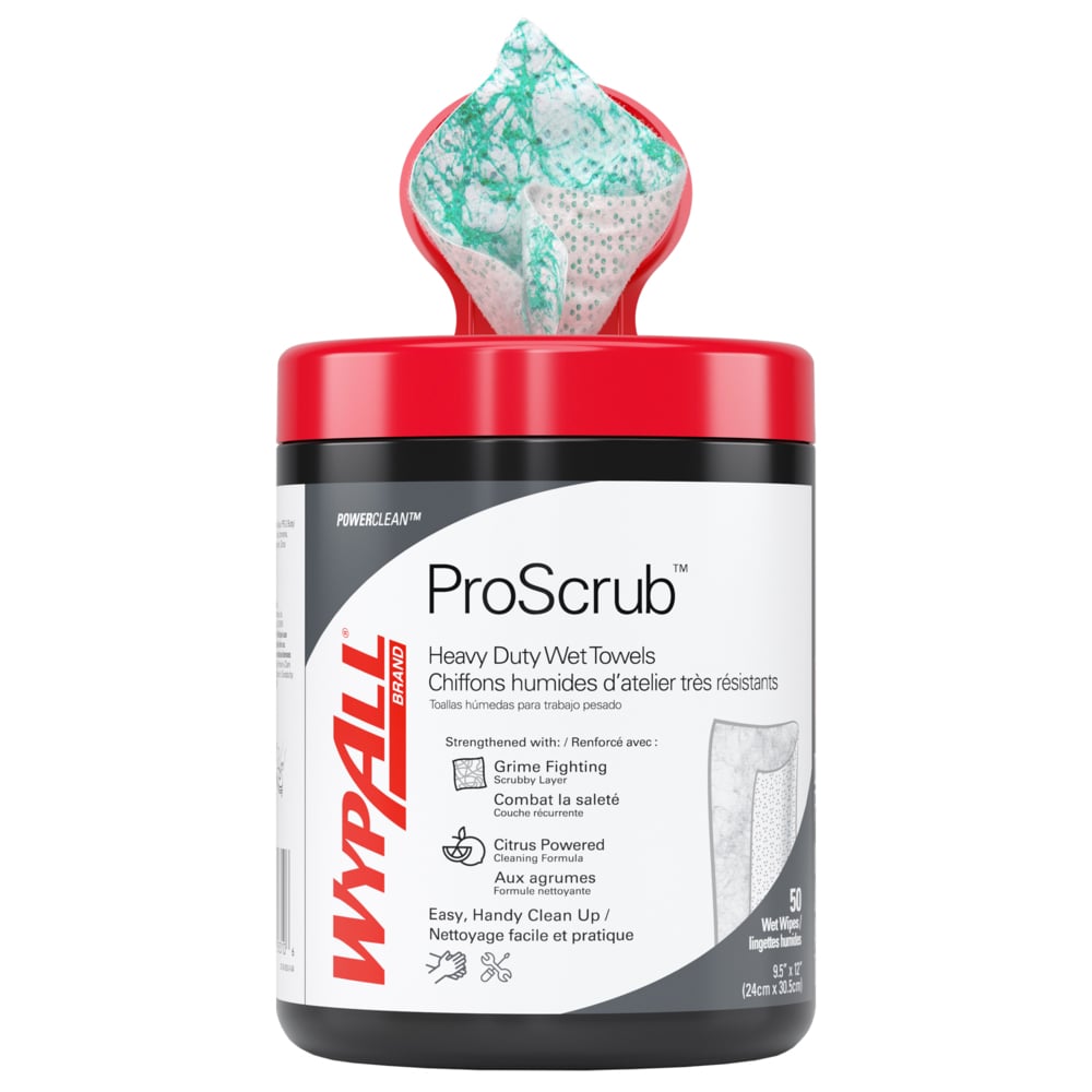 WypAll® PowerClean™ ProScrub™ Heavy Duty Wet Towels