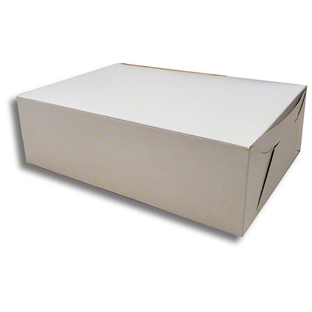 Cake Box - 18pt - 9.25" x 6" x 3.5" Glossy White CCNB