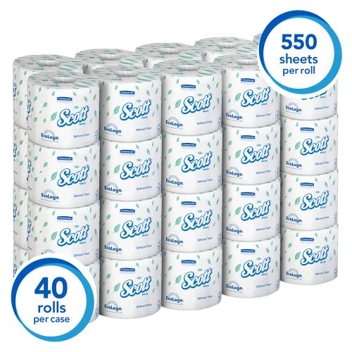 Scott® Essential Standard Roll Bathroom Tissue - (48040)