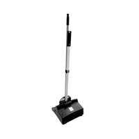 Globe™ Heavy-Duty Lobby Dustpan with Wheels and Lobby Broom Combo