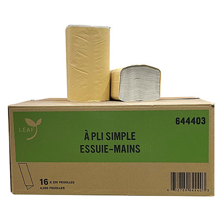 LEAF Singlefold 1 Ply Towel White