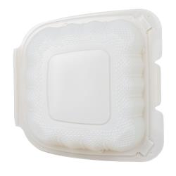 EcoSystems® 1 Compartment Hinged Container 6" x 6" - 250/Case