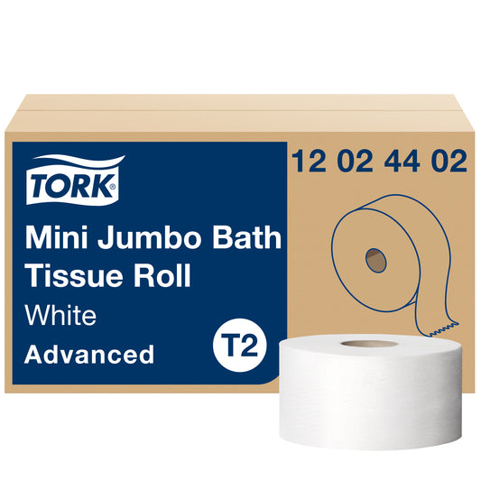 Tork® Mini Jumbo Toilet Paper Roll White T2