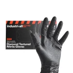 Industrial-All Black Nitrile Gloves 8Mil