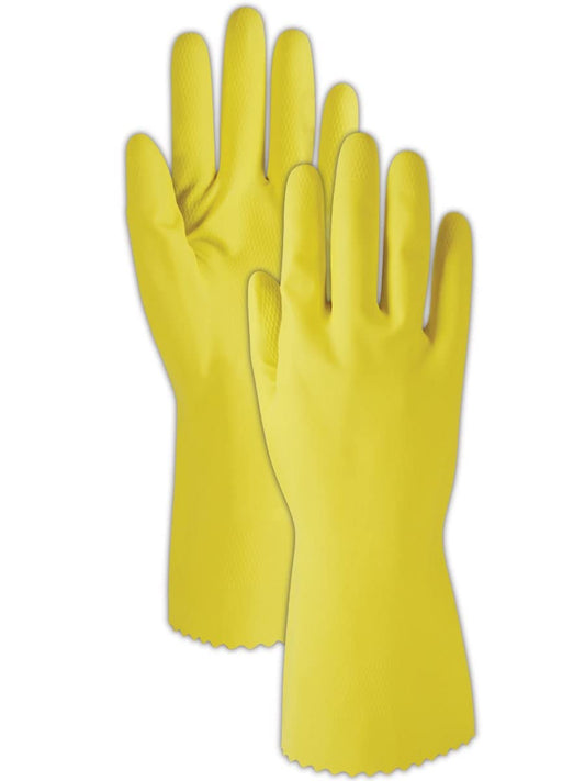 Prime Source® Flocked Lined Yellow Latex Glove - X-Large