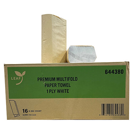 LEAF Multifold White - 4000/Case