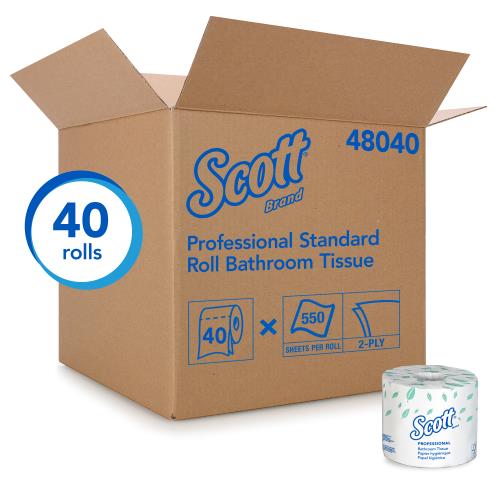 Scott® Essential Standard Roll Bathroom Tissue - (48040)