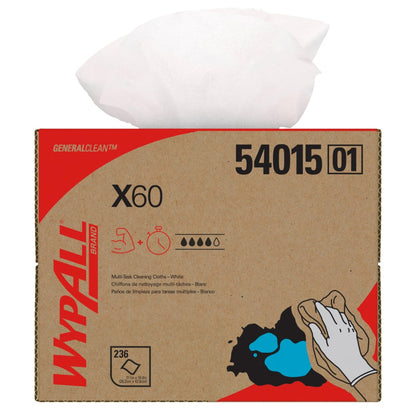 WypAll® GeneralClean™ X60 Multi-Task Cleaning Cloths Brag Box (54015) - 236 Sheets