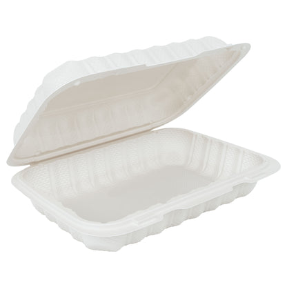 EcoSystems® 1 Compartment Hinged Container 9" x 6" - 150/Case