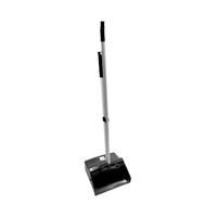 Globe™ Heavy-Duty Lobby Dustpan with Wheels and Lobby Broom Combo