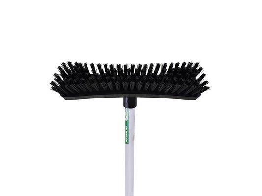 Globe™ Floor And Deck Scrub Brushes With Metal Handle - 10"L Head/ 48"L Handle
