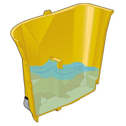 Rubbermaid Wavebrake Mop Bucket and Side Press Yellow 26QT