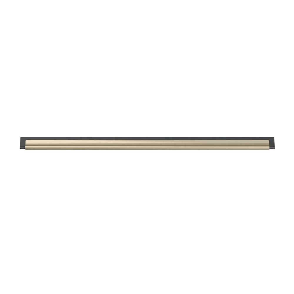 Brass Window Squeegee Channel with Rubber, 22"