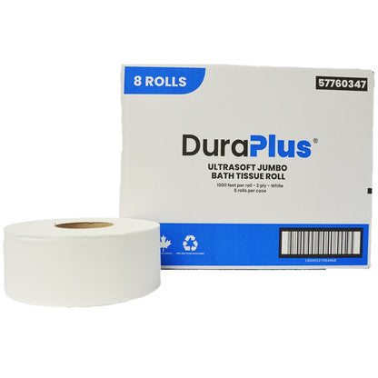 DuraPlus® UltraSoft Jumbo Bathroom Tissue 2-Ply 600' White