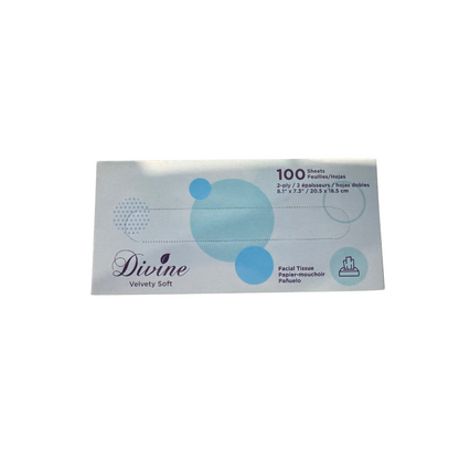 Divine Velvety Soft Facial Tissue 100 Sheets